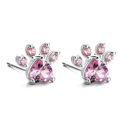 Arbour – 4-Piece Jewelry Set with Paw and Heart Zirconia Details