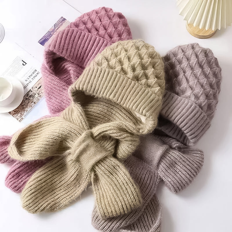 Marie-Claire™ | Warm and Elegant Beanie & Scarf Set