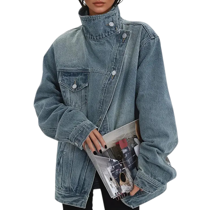 SARAH™ | Street Style Trendy Asymmetric Button Jacket
