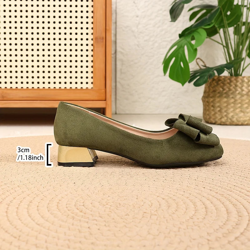 Eloria™ | Bow Block Heel Pumps