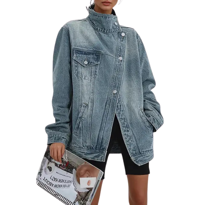 Lila™ | High Neck Asymmetric Jacket