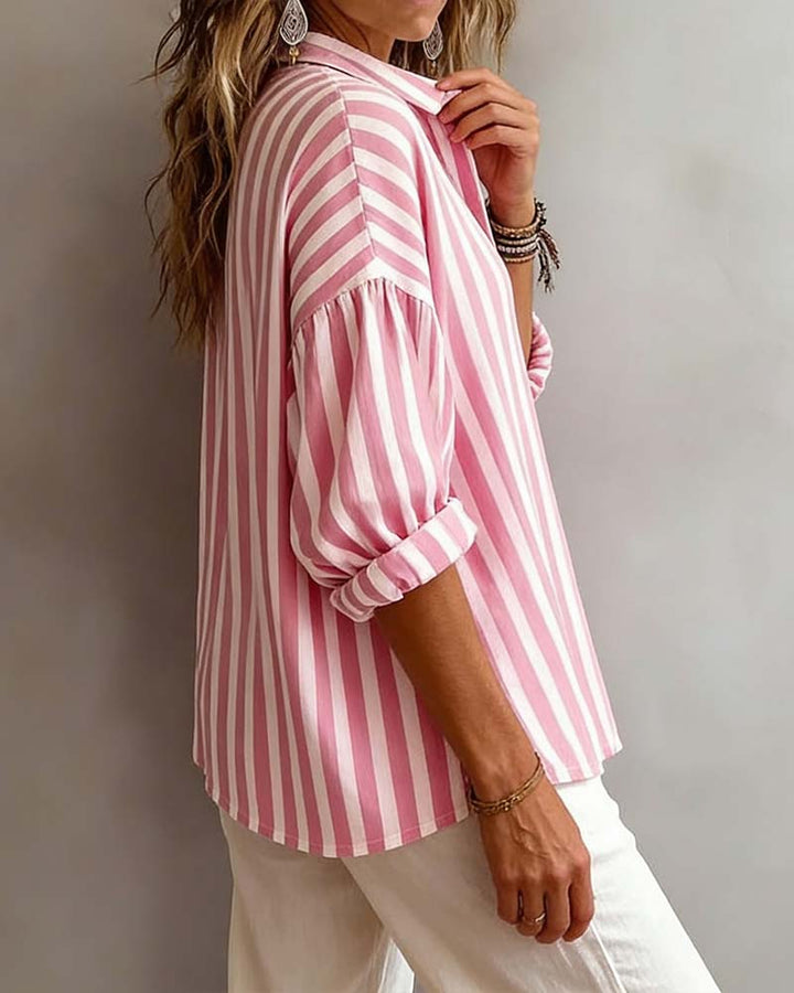 Lila™ | Loose Striped Blouse