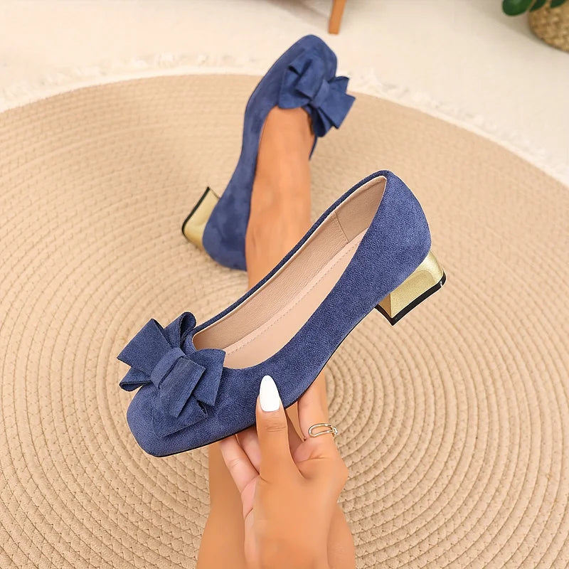 Eloria™ | Bow Block Heel Pumps