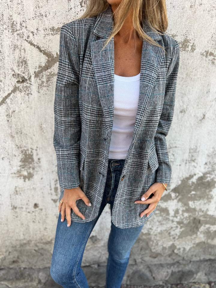 Megan™ | Stylish Checked Blazer