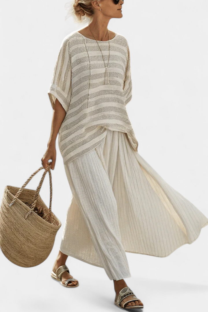 Westlyn | Soft Striped Linen Set