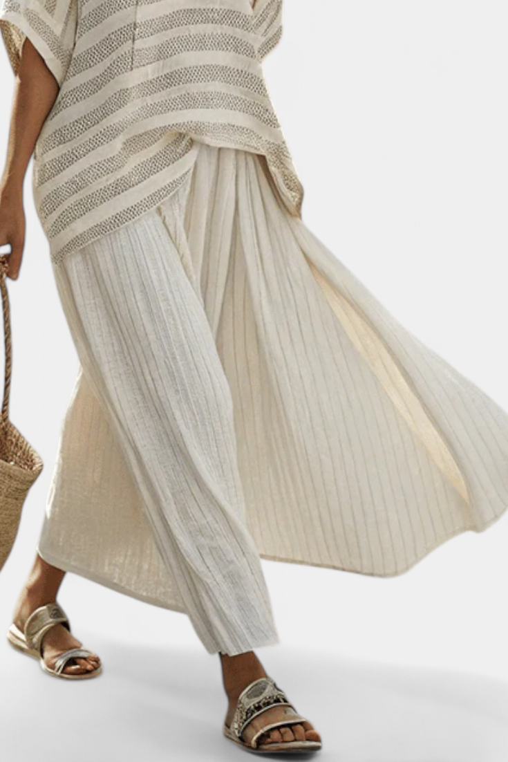 Westlyn | Soft Striped Linen Set