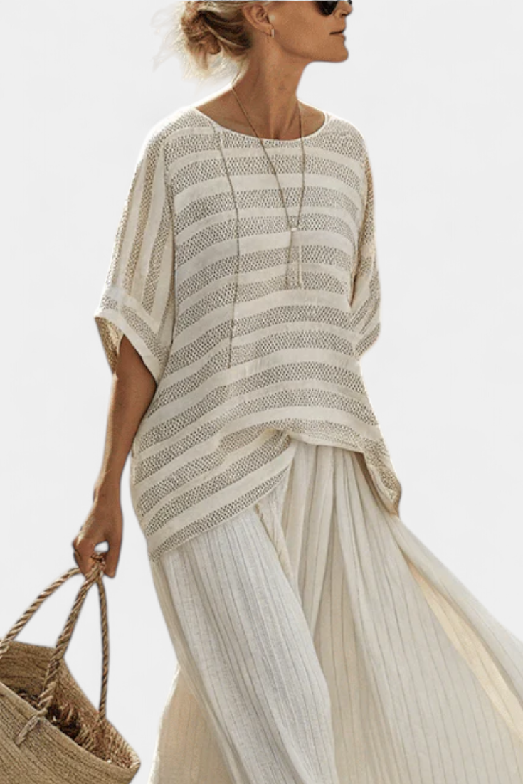 Westlyn | Soft Striped Linen Set