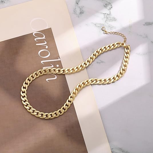 Wide Cuban-Link Necklace