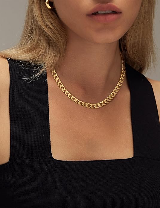 Wide Cuban-Link Necklace