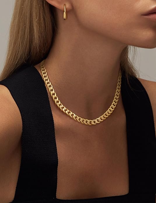 Wide Cuban-Link Necklace