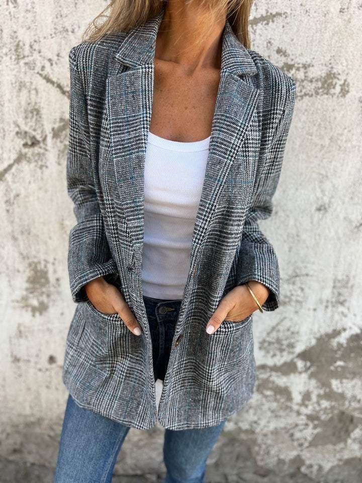 Megan™ | Stylish Checked Blazer