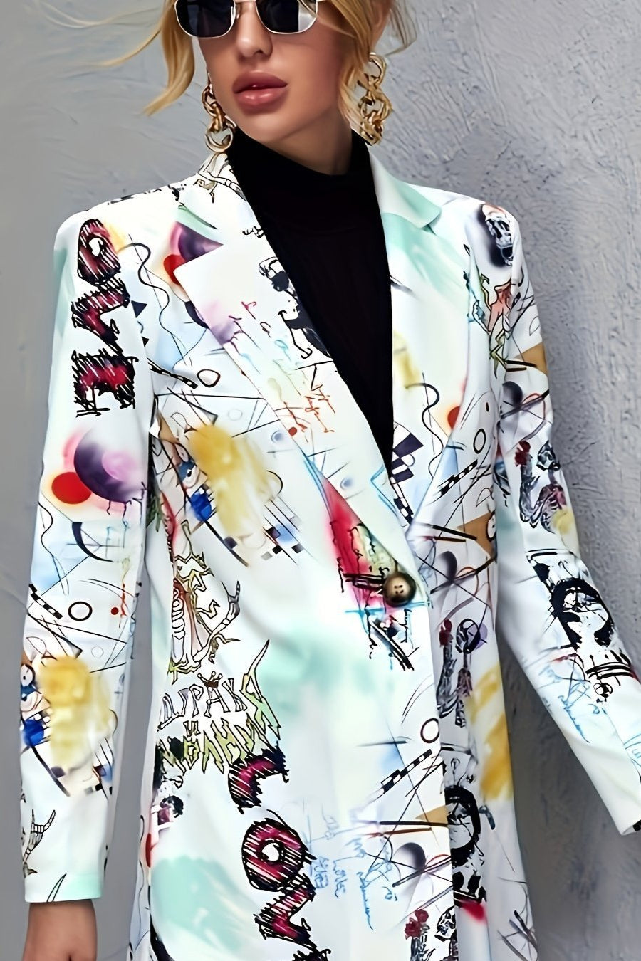 Avery - Stylish Graffiti Blazer