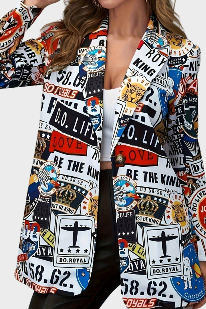 Avery - Stylish Graffiti Blazer