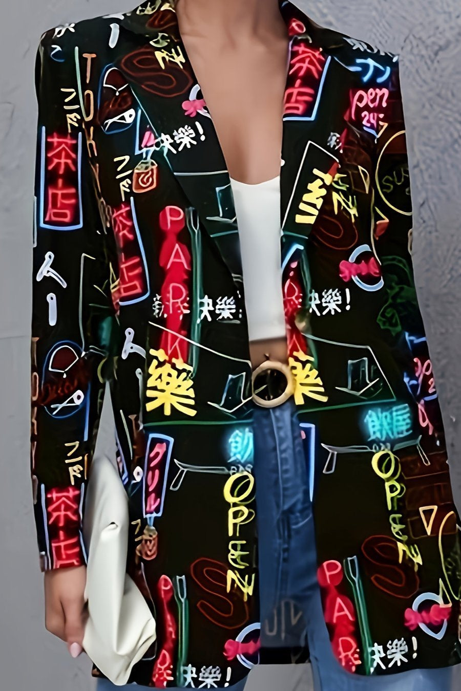 Avery - Stylish Graffiti Blazer
