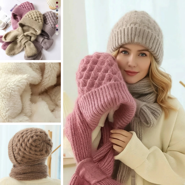 Marie-Claire™ | Warm and Elegant Beanie & Scarf Set