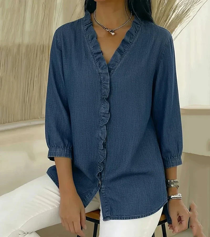 Lillian™ | Denim Blouse