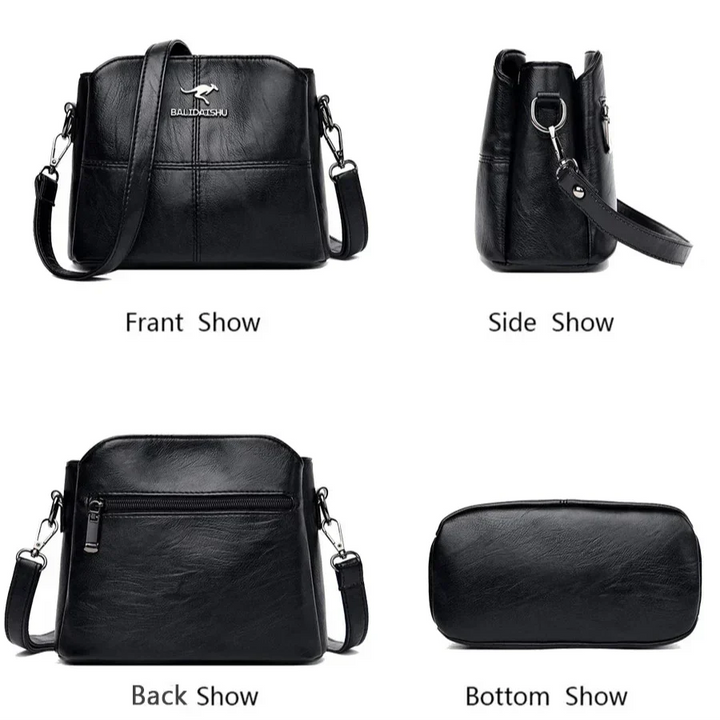 Charlotte™ | Embroidered Leather Tote And Crossbody Bag