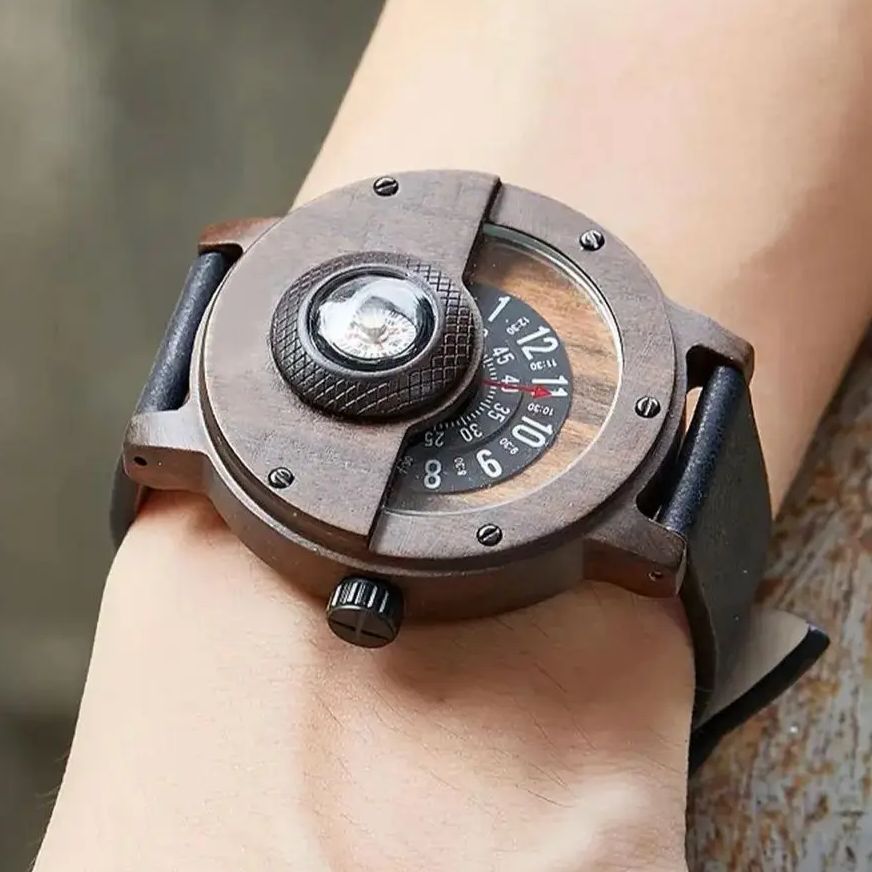 Voyager Natural Wood Instrument Watch