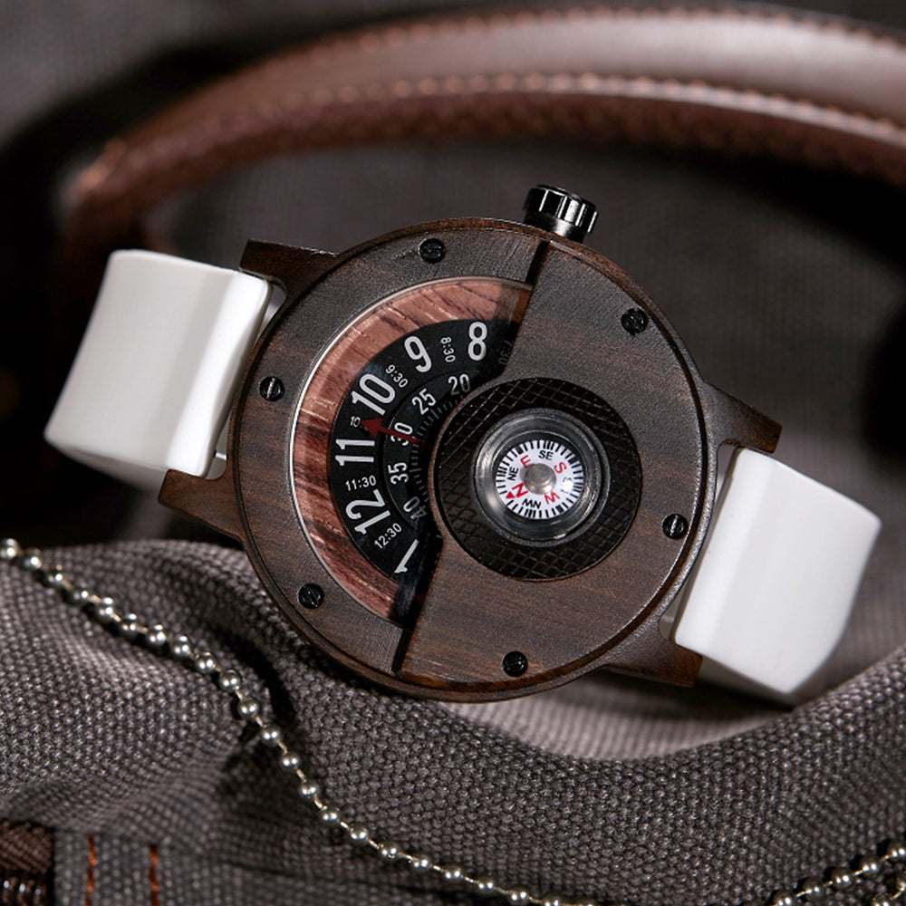Voyager Natural Wood Instrument Watch