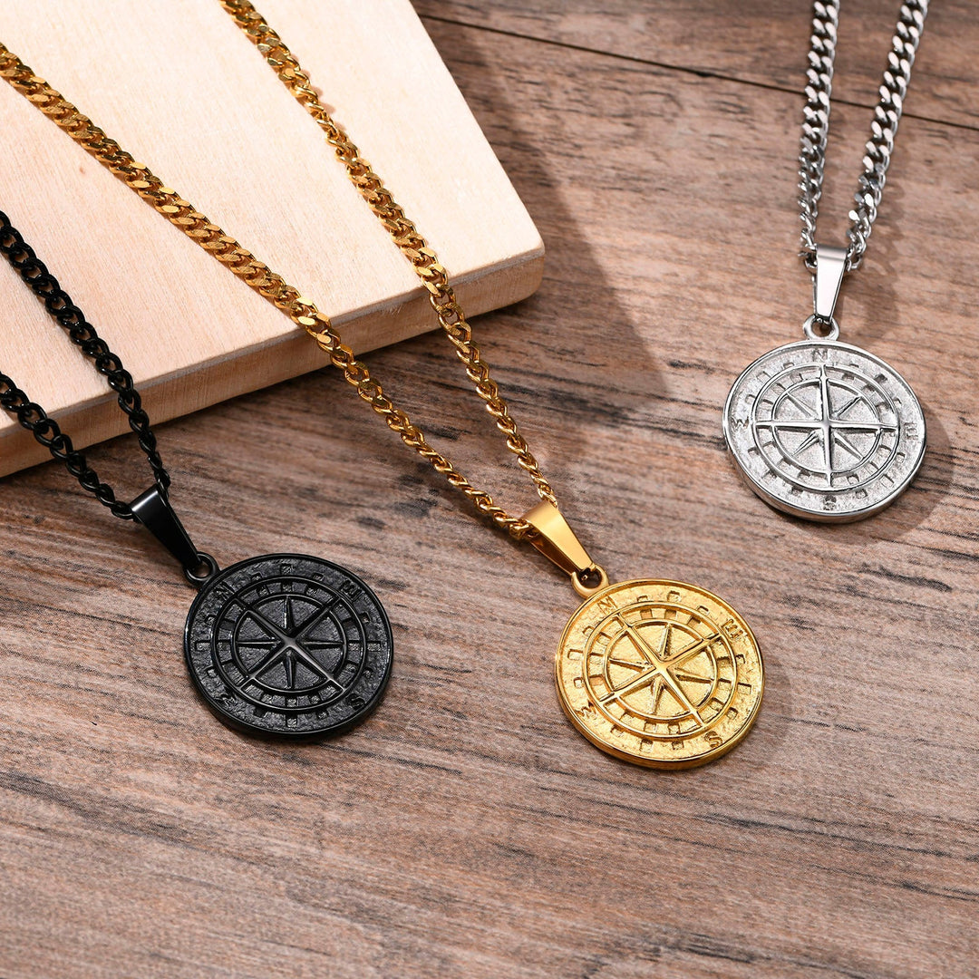 Voyager Cardinal Compass Necklace