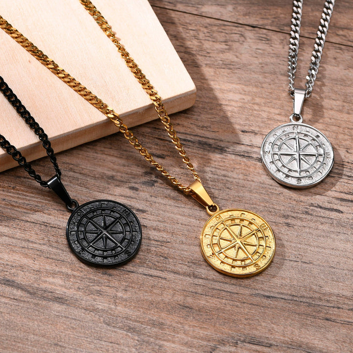 Voyager Cardinal Compass Necklace