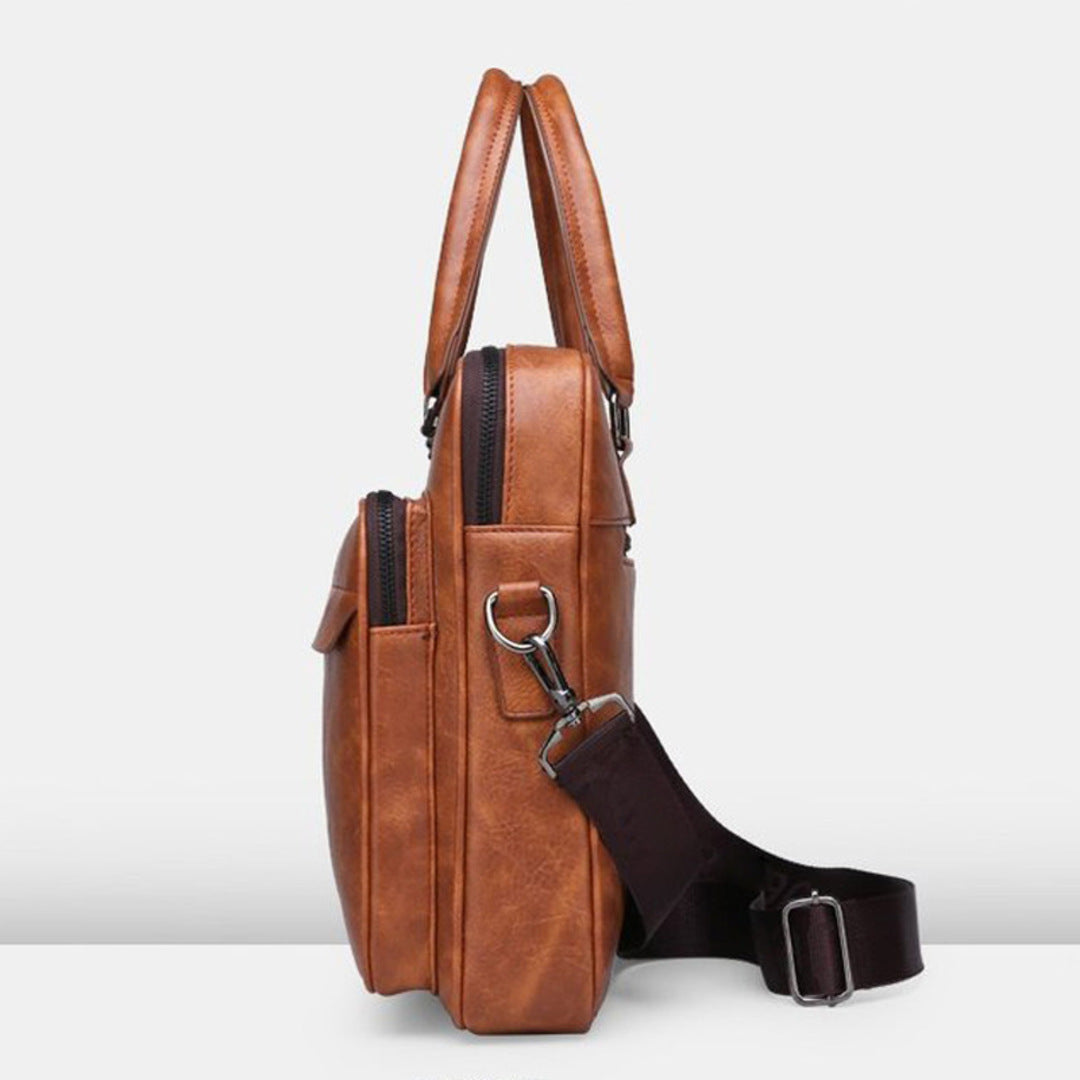 Executive Full-Grain Leather Attaché