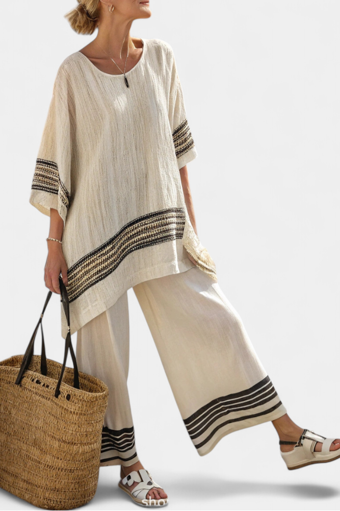 Helene | Natural Linen Comfort Set