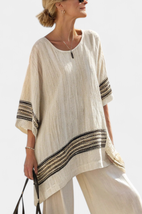 Helene | Natural Linen Comfort Set