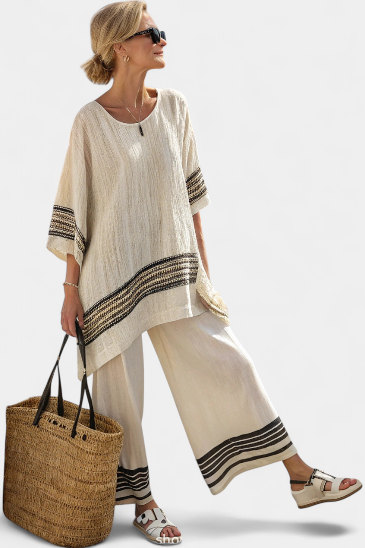 Helene | Natural Linen Comfort Set