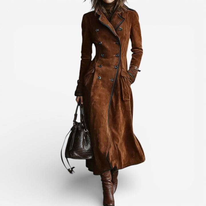 Nina™ | Suede Trench Coat