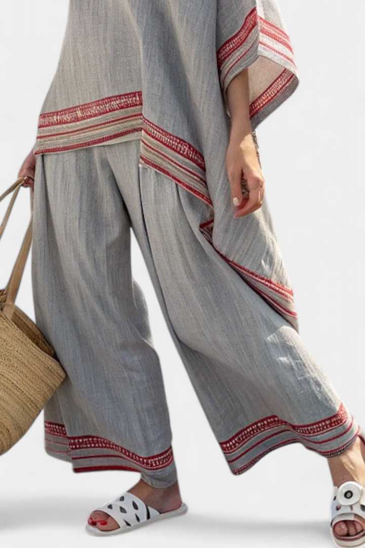Nora | Soft Contrast Linen Set