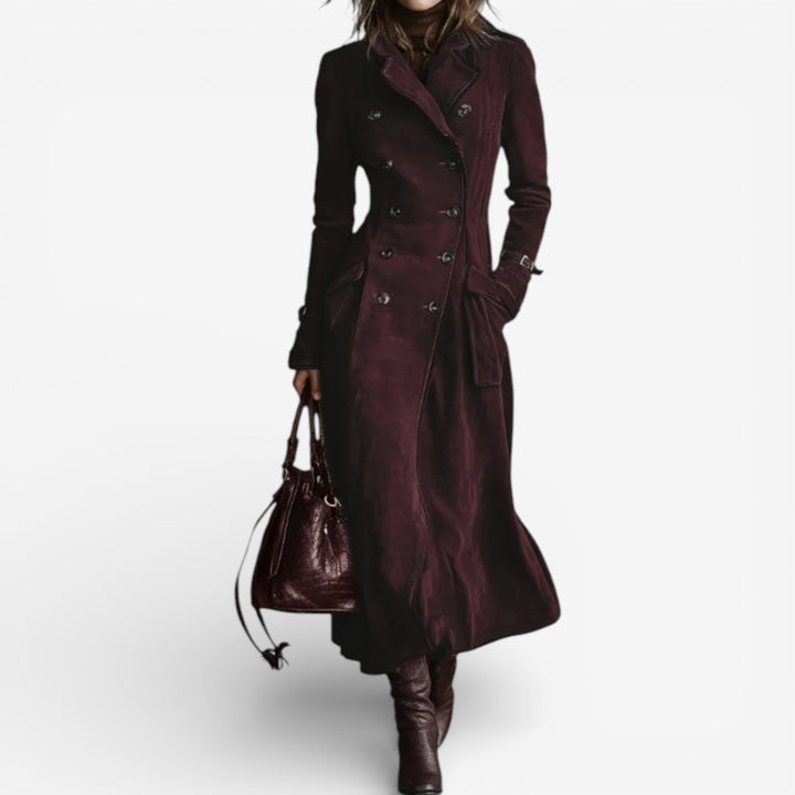 Nina™ | Suede Trench Coat