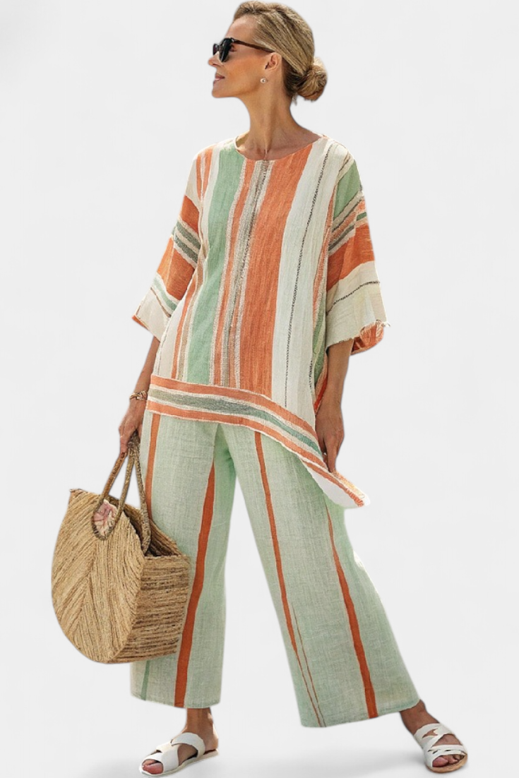 Bellmere | Elegant Asymmetric Linen Set