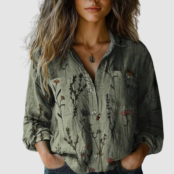 Bianca™ | Vintage Printed Blouse