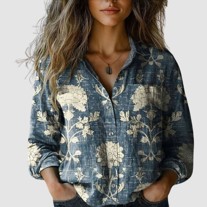 Bianca™ | Vintage Printed Blouse