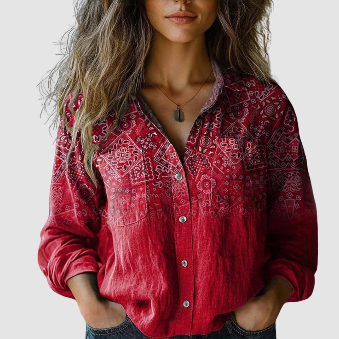 Bianca™ | Vintage Printed Blouse