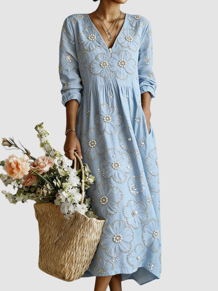 Lina™ - Floral Midi Dress