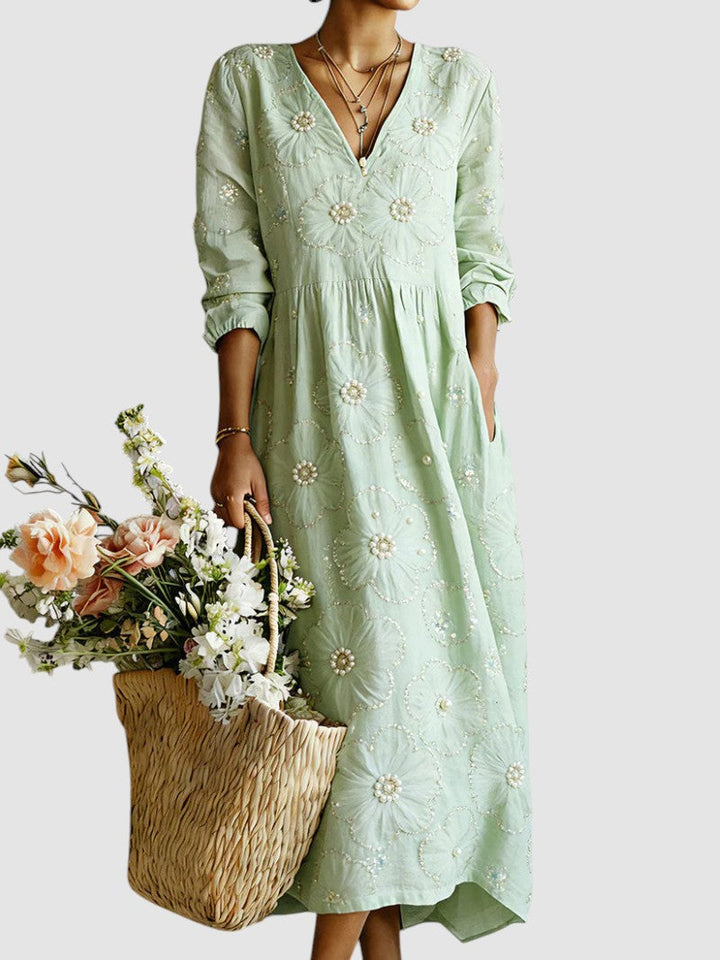 Lina™ - Floral Midi Dress