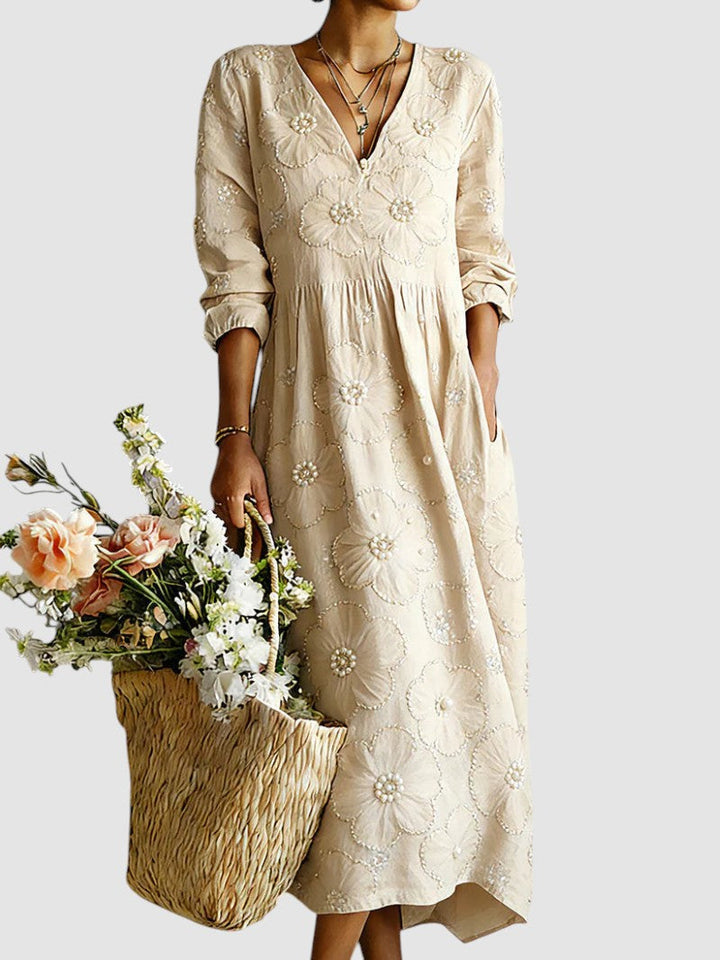 Lina™ - Floral Midi Dress