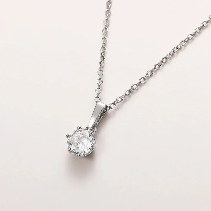 Classic Zircon Pendant Necklace