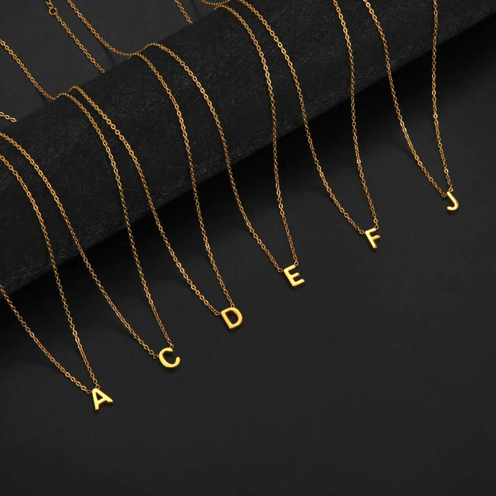 Sparkling Alphabet Pendant Necklace
