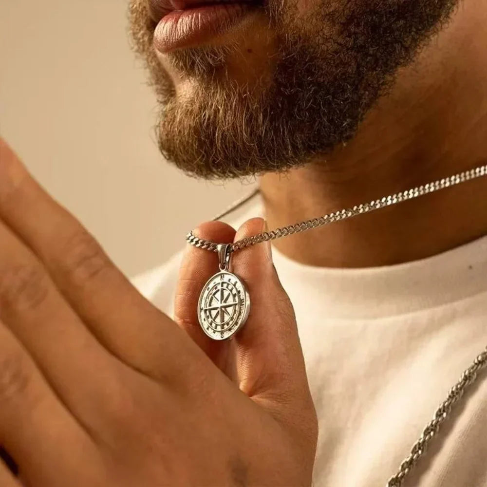 Voyager Cardinal Compass Necklace