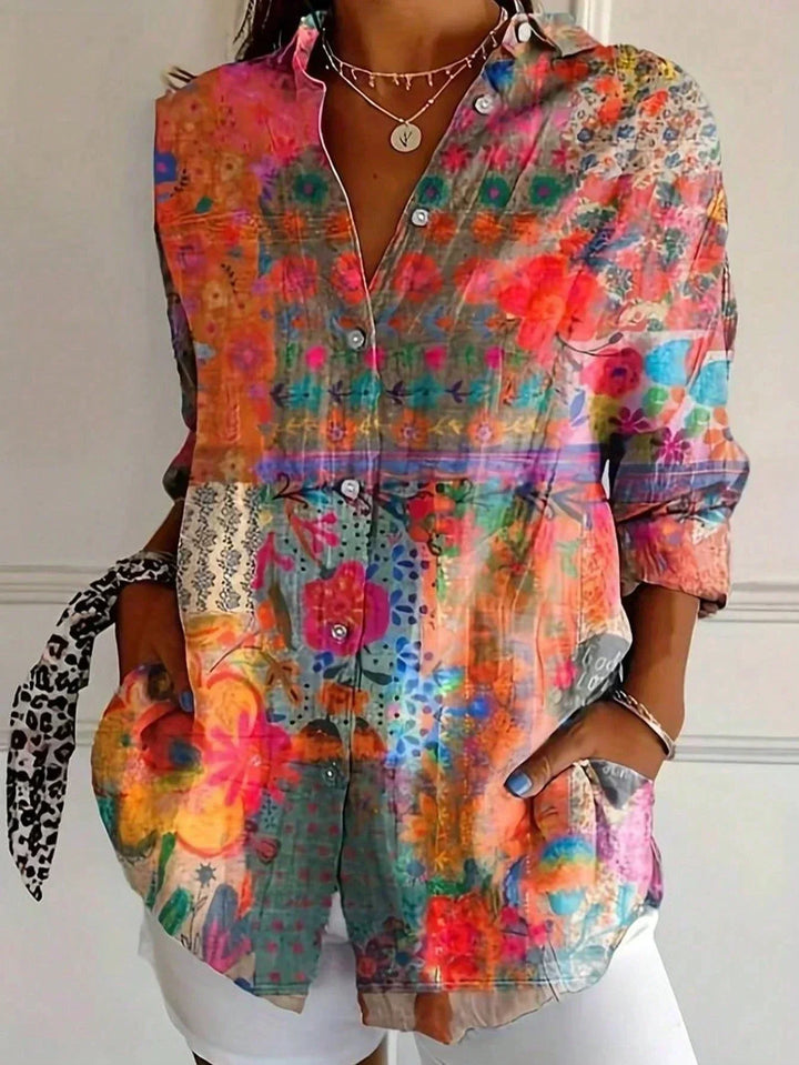 Lila™ | Colorful Pattern Blouse