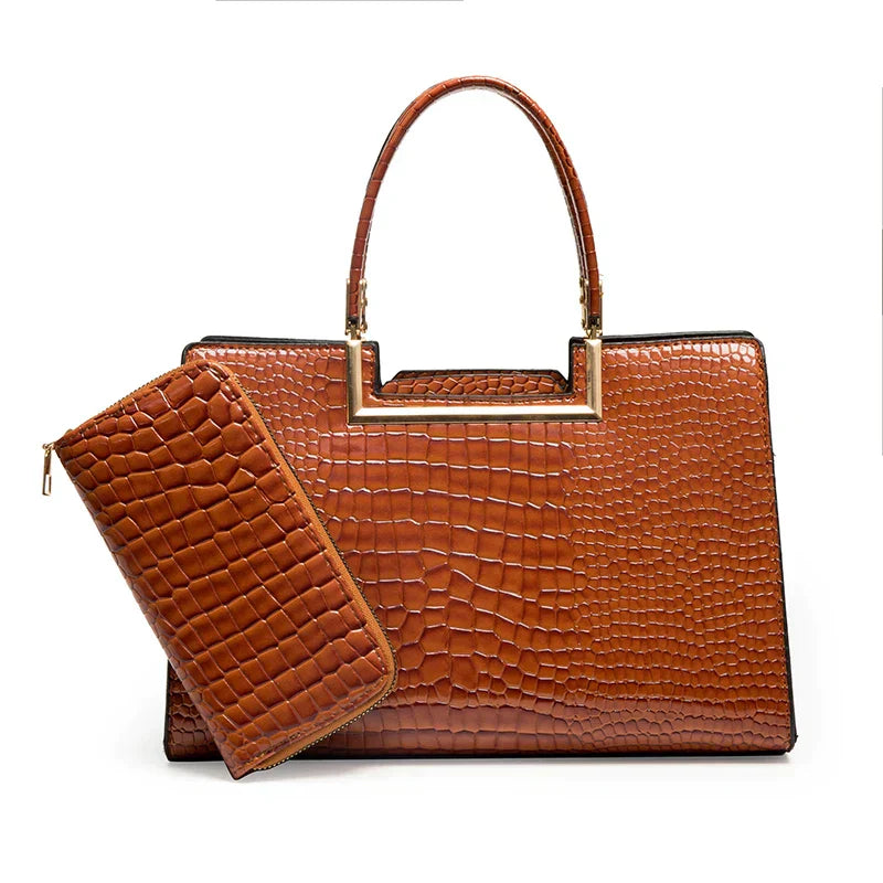 Isabella™ | Leather Bag And Wallet Set