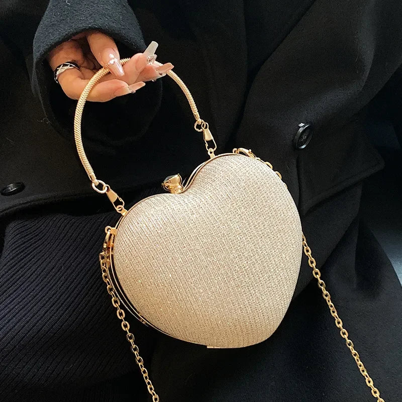 Isabella™ | Heart-Shaped Metal Handbag
