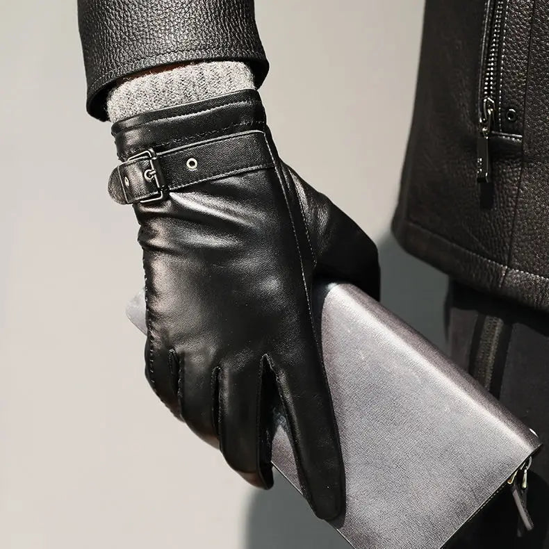 Belvedere Buckled Leather Glove