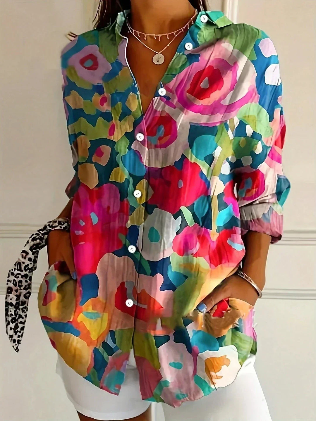 Lila™ | Colorful Pattern Blouse