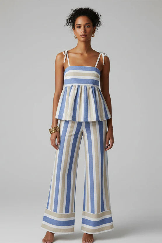 Hanne - Printed trouser set Summer Outifit