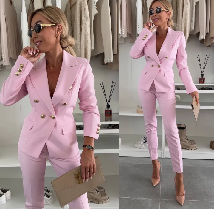 Amory - Chic and Elegant Blazer and Trouser Set