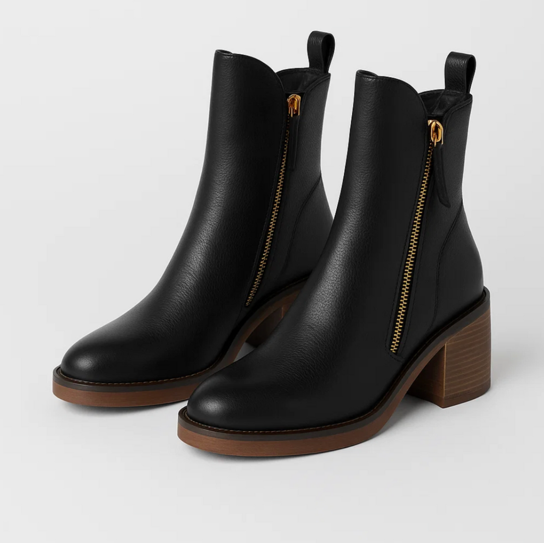 Megan™ | Leather Ankle Boots